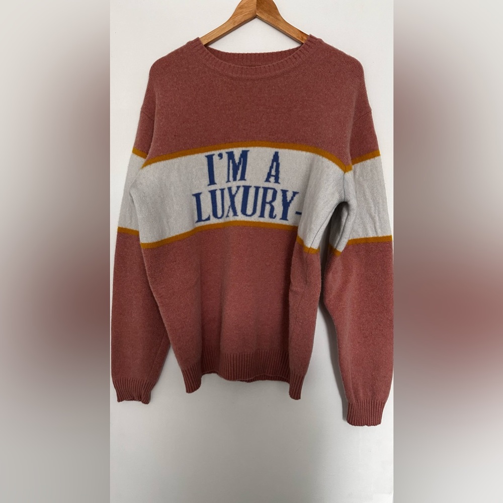 GYLES & GEORGE MEN'S "I'M A LUXURY" SWEATER